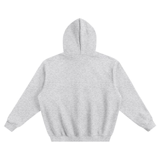 FLOWER GREY LOGO HOODIE