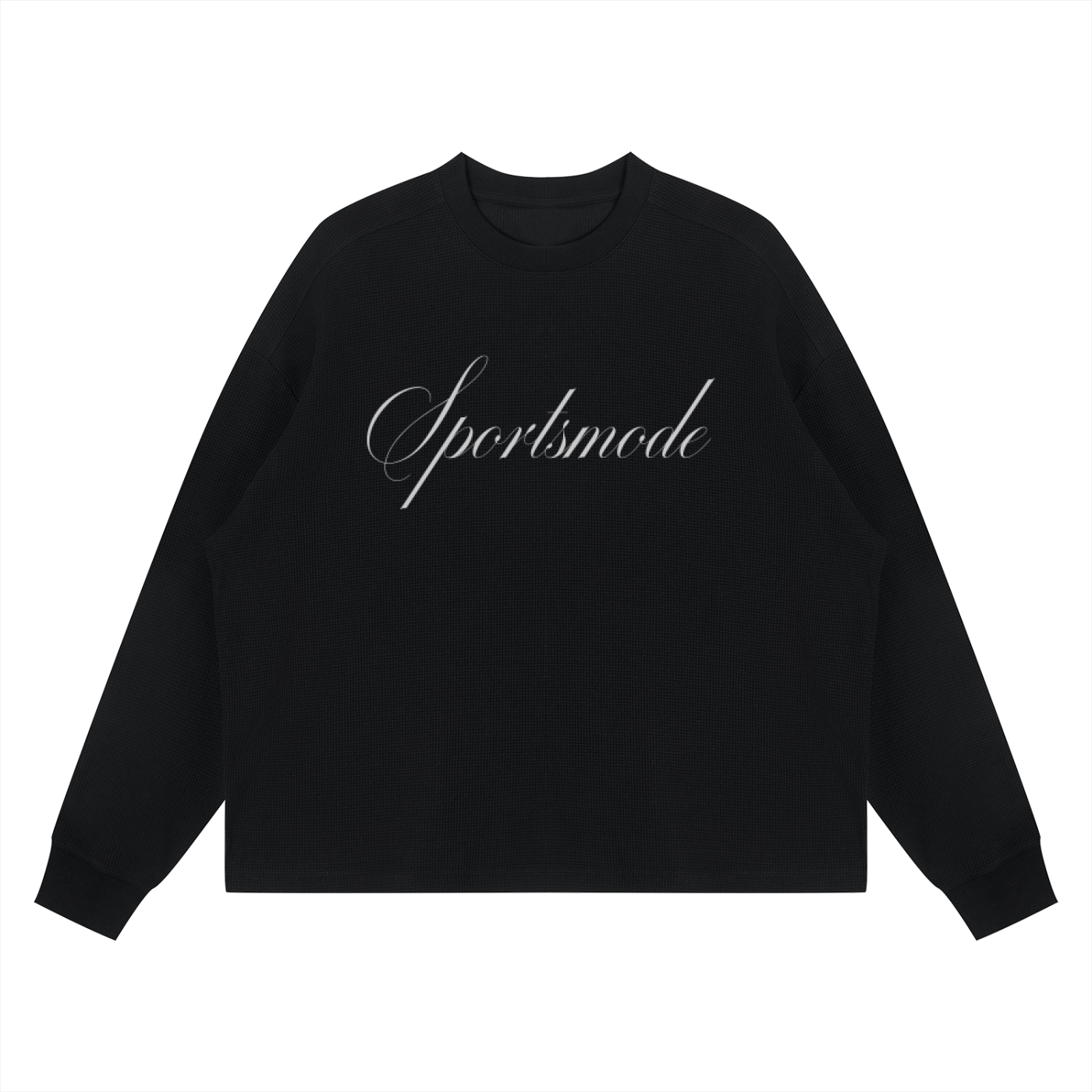 Waffle Boxy Long Sleeve T-Shirt