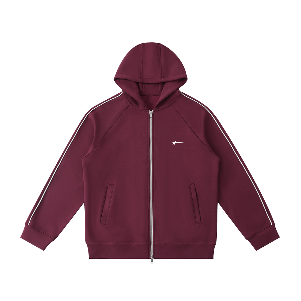 Heavyweight Raglan Sleeve Zip Hoodie