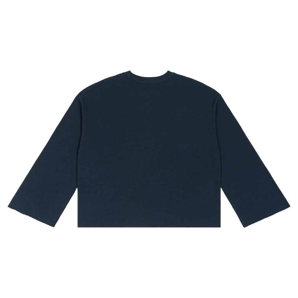 Navy Blue Cursive Logo Thermal