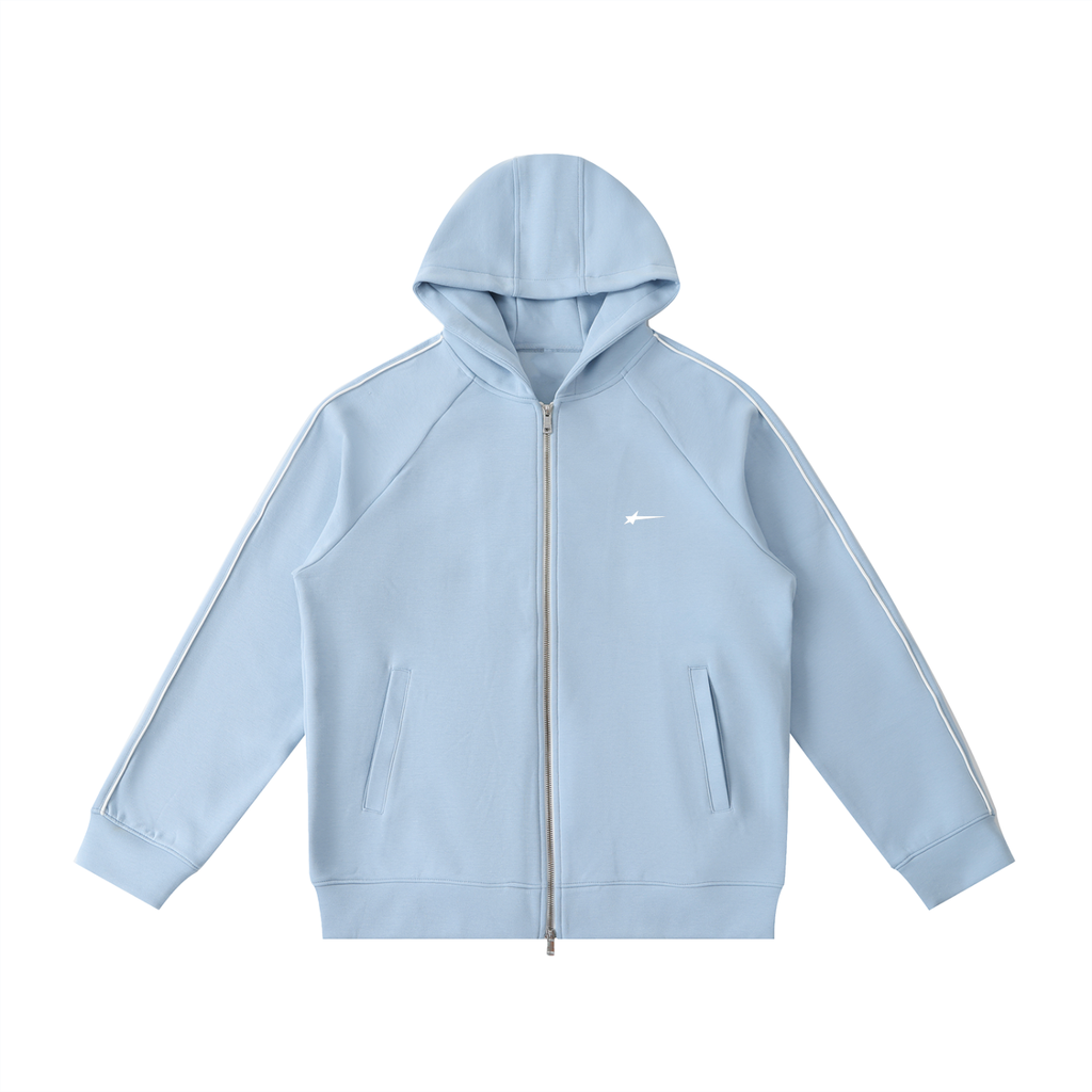 Heavyweight Raglan Sleeve Zip Hoodie