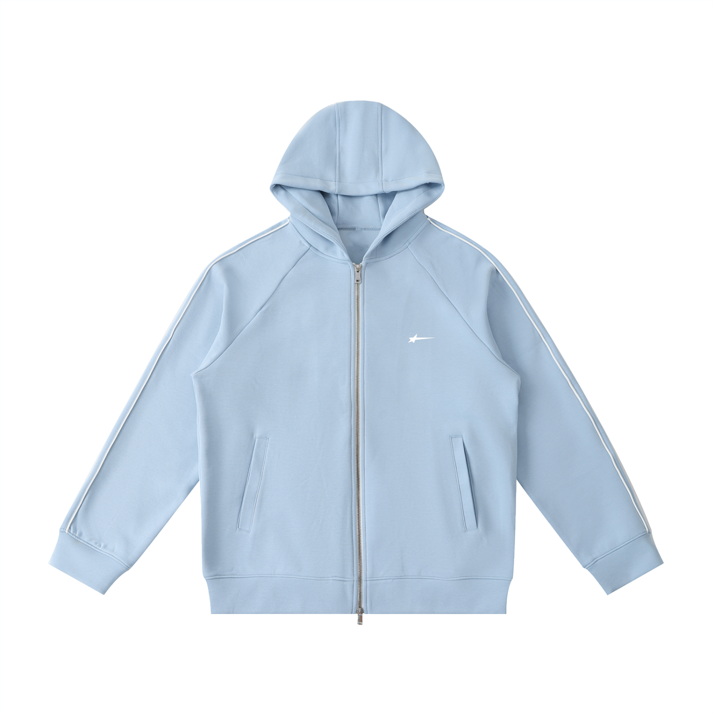 Heavyweight Raglan Sleeve Zip Hoodie