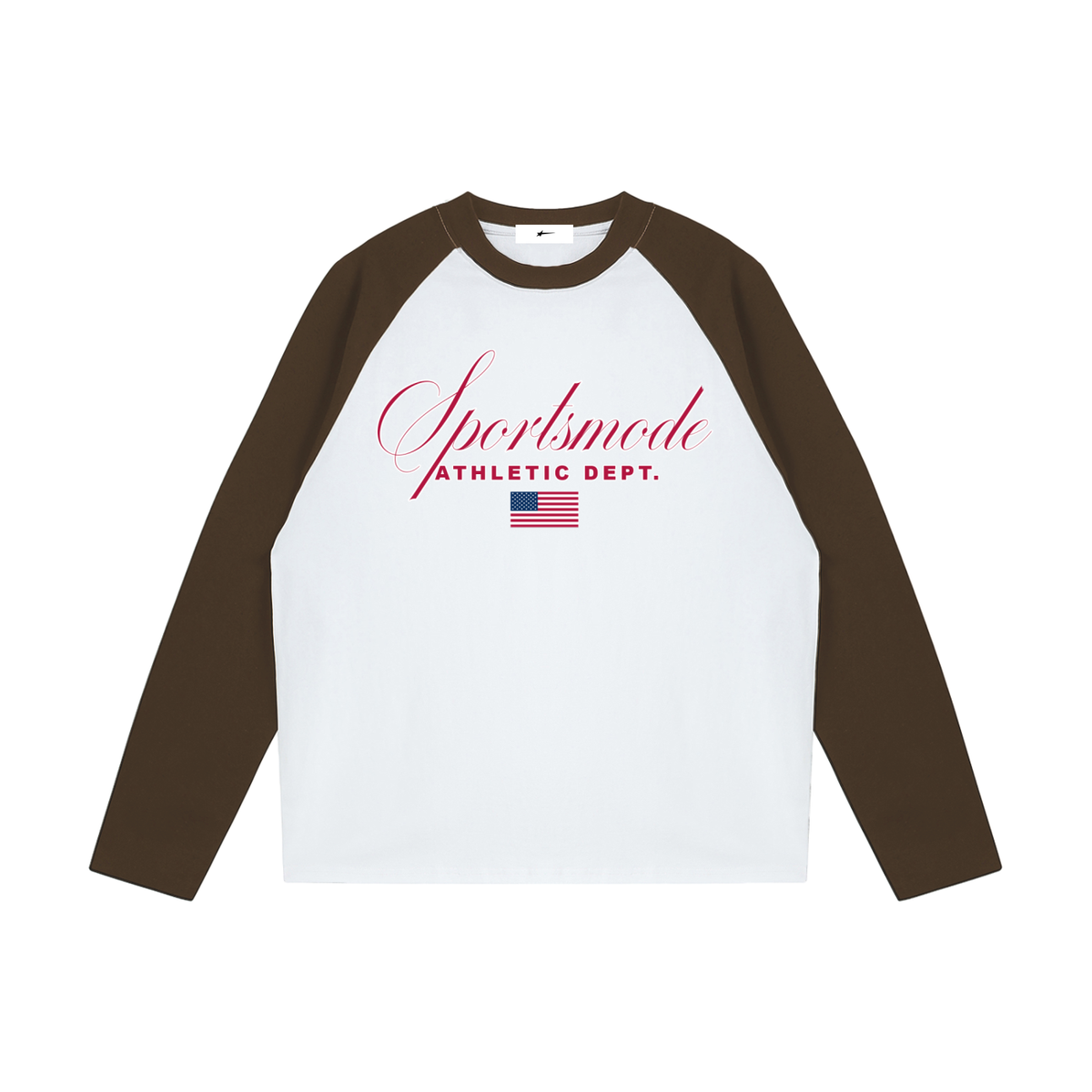 Brown Cursive Logo Tee