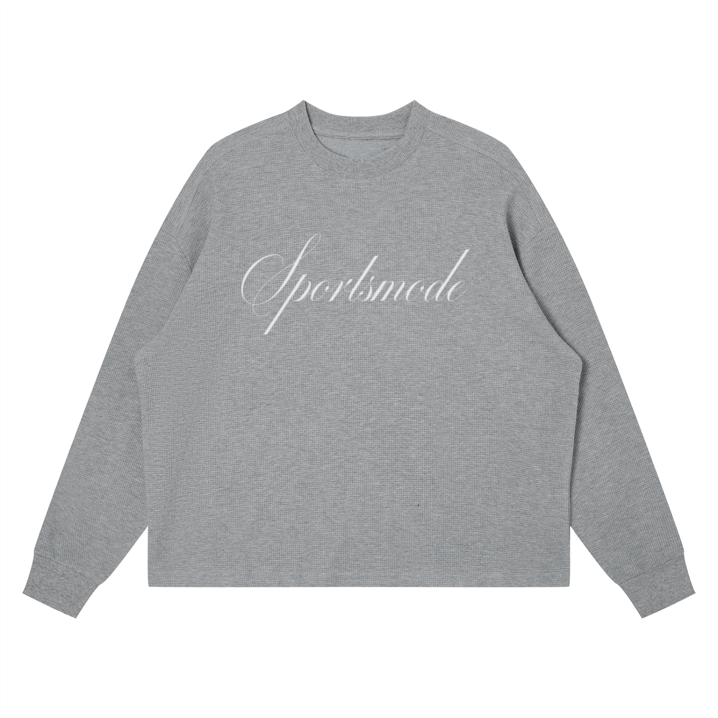 Waffle Boxy Long Sleeve T-Shirt