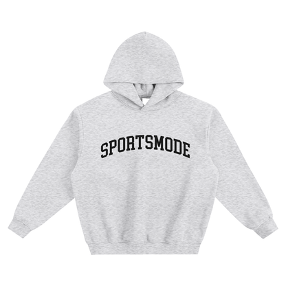 FLOWER GREY LOGO HOODIE
