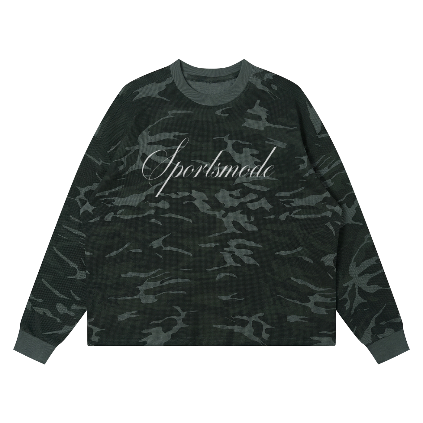 Waffle Boxy Long Sleeve T-Shirt