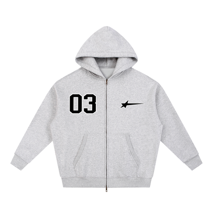 '03 FLOWER GREY HOODIE